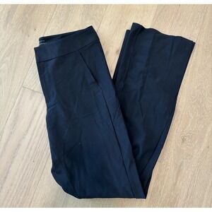 Athleta Stellar Flare Trousers Women's 10 Black Ankle Zip Stretch Dress Pants